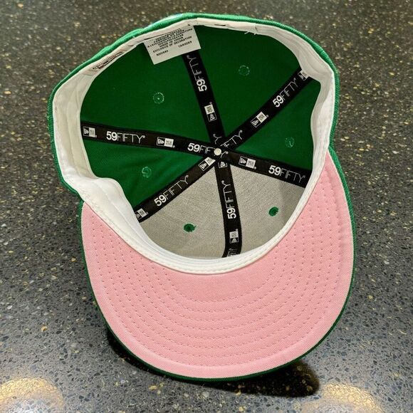 New Era Green Cap with Blue and Yellow Logo - Picture 7 of 10